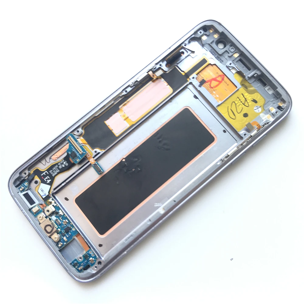Супер AMOLED ЖК-дисплей протестированный рабочий сенсорный экран рамка в сборе для samsung Galaxy S7 edge G935F G935FD G935W8