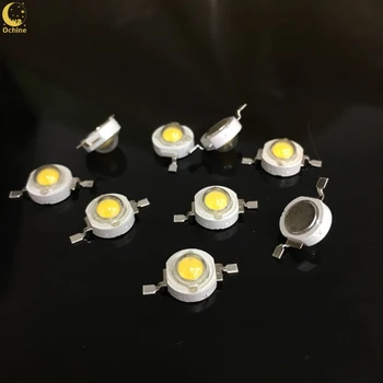 

Ochine 100Pcs 110-120LM LEDs Bulb Light Full Watt ED Lamp SMD Chip White For 3W -18W Spotlight Emitting Diodes