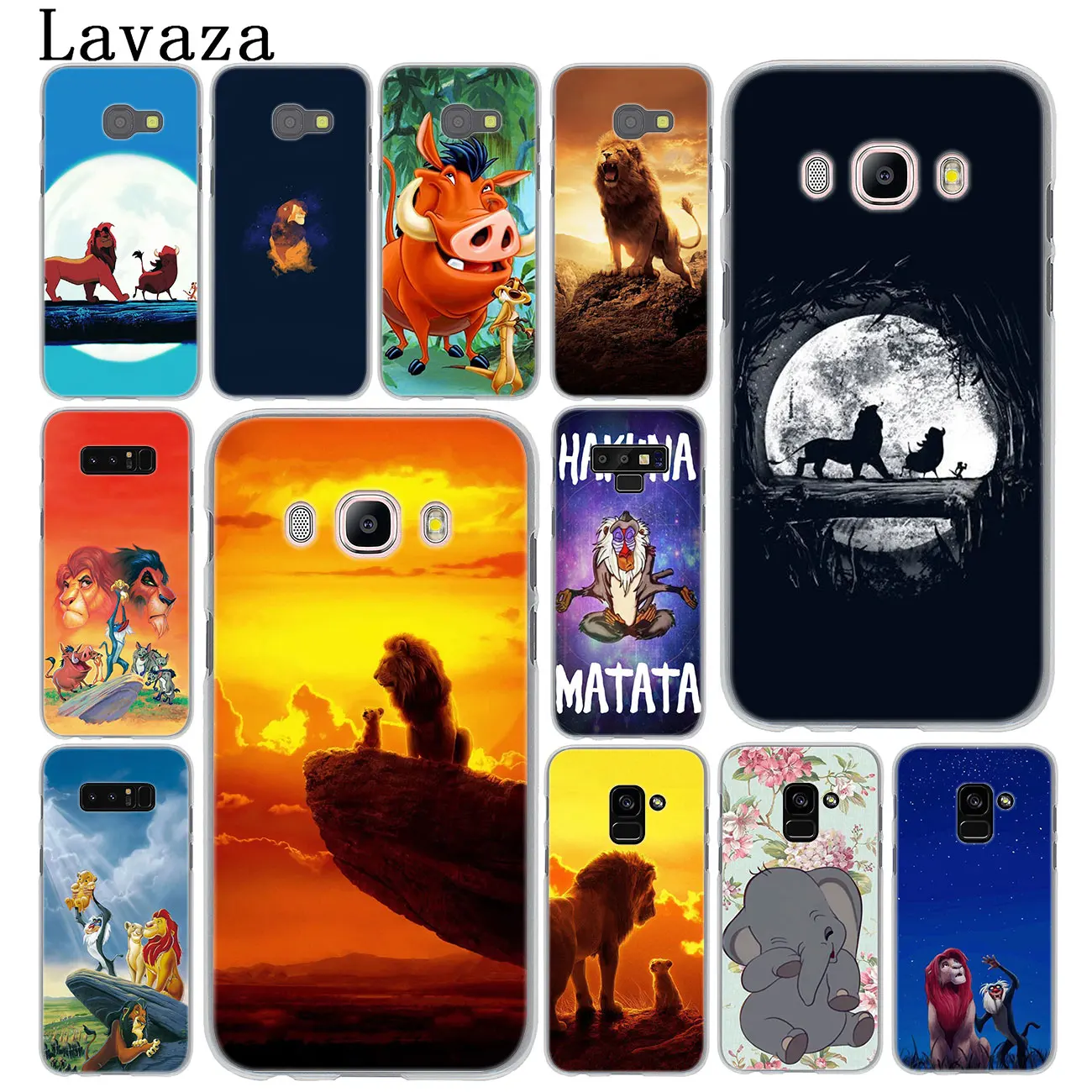 

Lavaza Anime The lion king Hard Phone Case for Samsung Galaxy Note 10 9 8 A9 A8 A7 A6 Plus 2018 A3 A5 2017 2016 2015 Cover