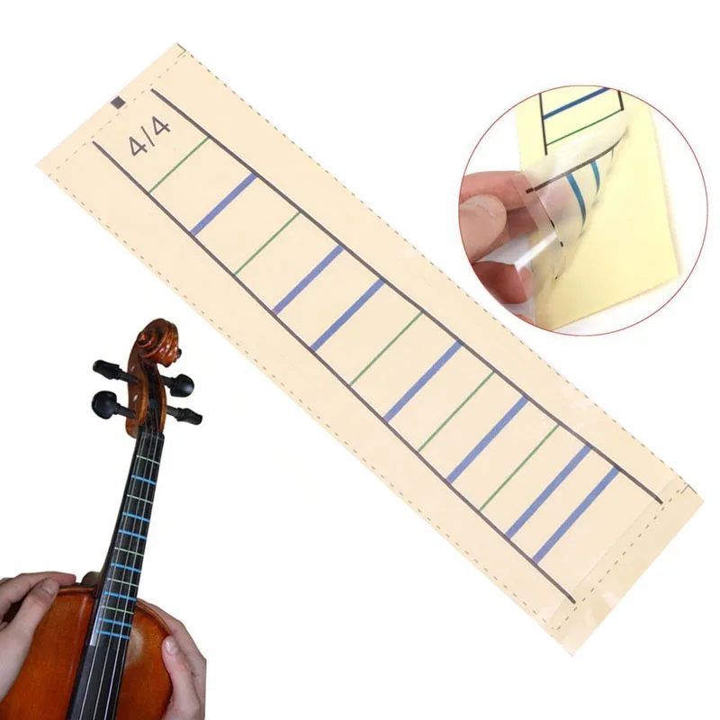 Скрипка аксессуары скрипка гриф наклейка лента скрипка гриф диаграмма маркеры для пальцев для 4/4 1 шт