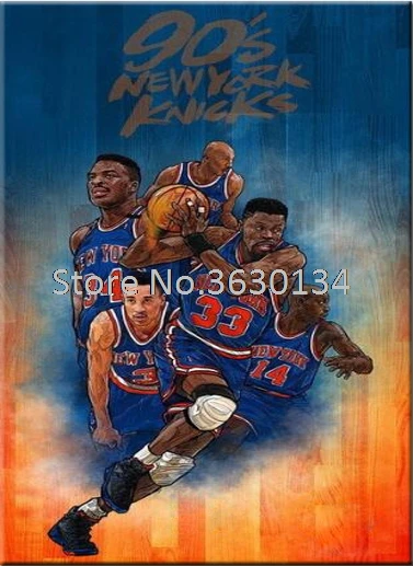5D Diy Diamond Painting Patrick Ewing - New York Knicks Basketball Sport Star Embroidery Rhinestones Home Decoration | Дом и сад