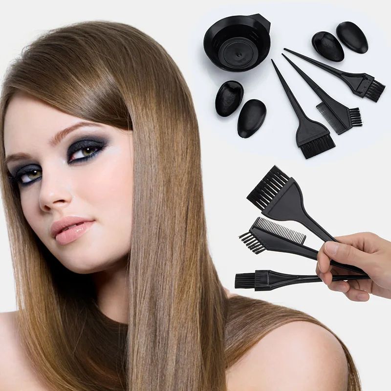 

Hair Color Dye Bowl Comb Brushes Tool Kit Set Tint Coloring Dye Bowl Comb Brush Twin High Quality Headed Brushes Set
