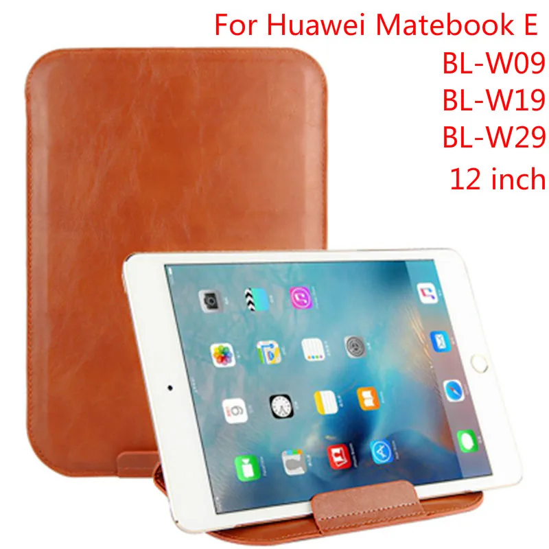 Рукав сумка чехол для Huawei Matebook E BL W09 W19 W29 12 дюймов планшет PU кожаный подставка