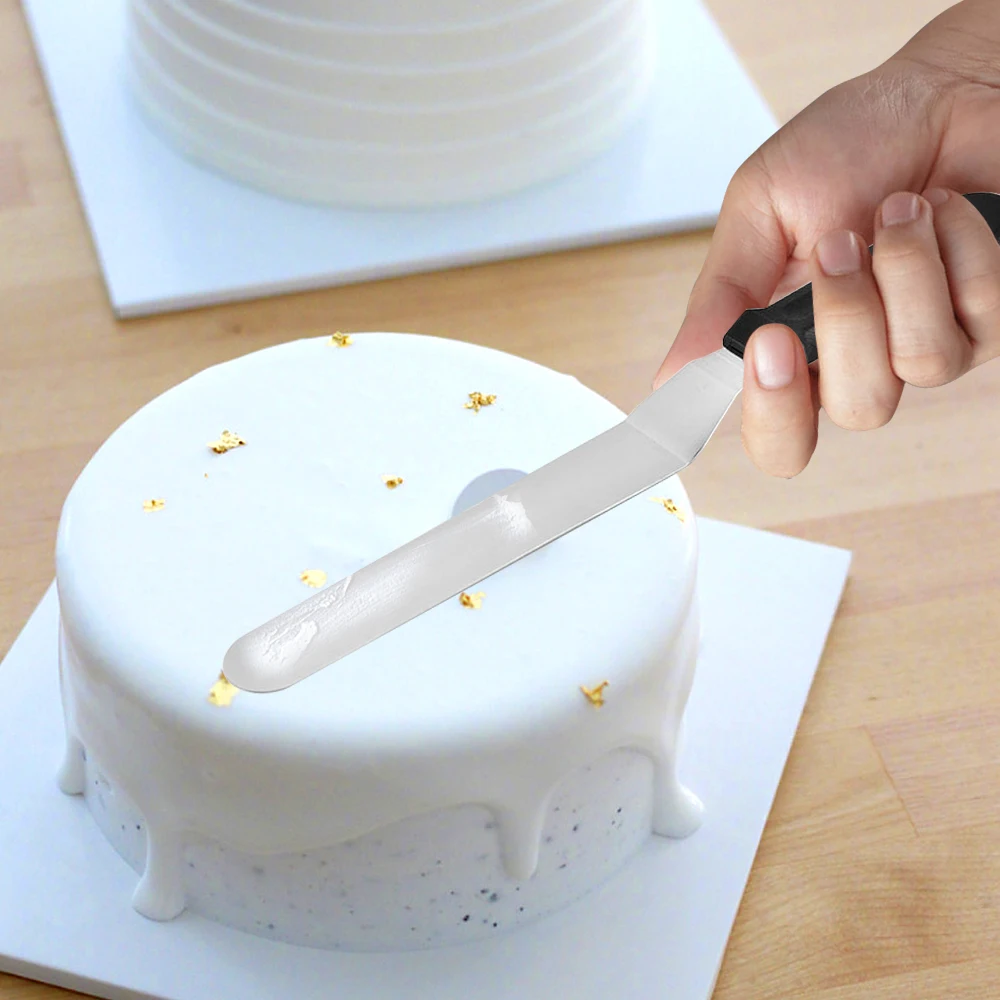 

6/8/10 Inch Stainless Steel Cream Cake Spatula Butter Cream Icing Frosting Knife Smoother Kitchen Pastry Cake Decorating Tools