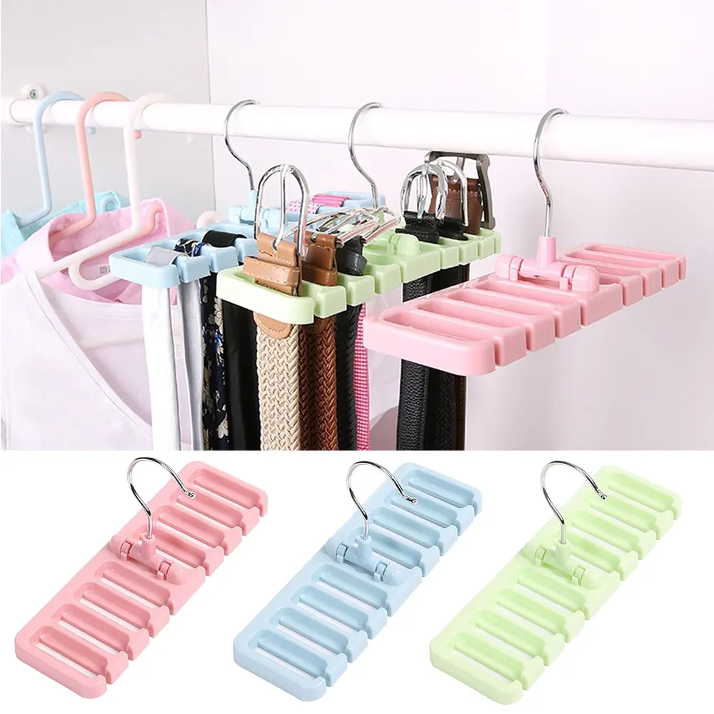 CYSINCOS Storage Rack Tie Belt Organizer Rotating Ties Hanger Holder Closet Organization Wardrobe Finishing Space Saver | Дом и сад