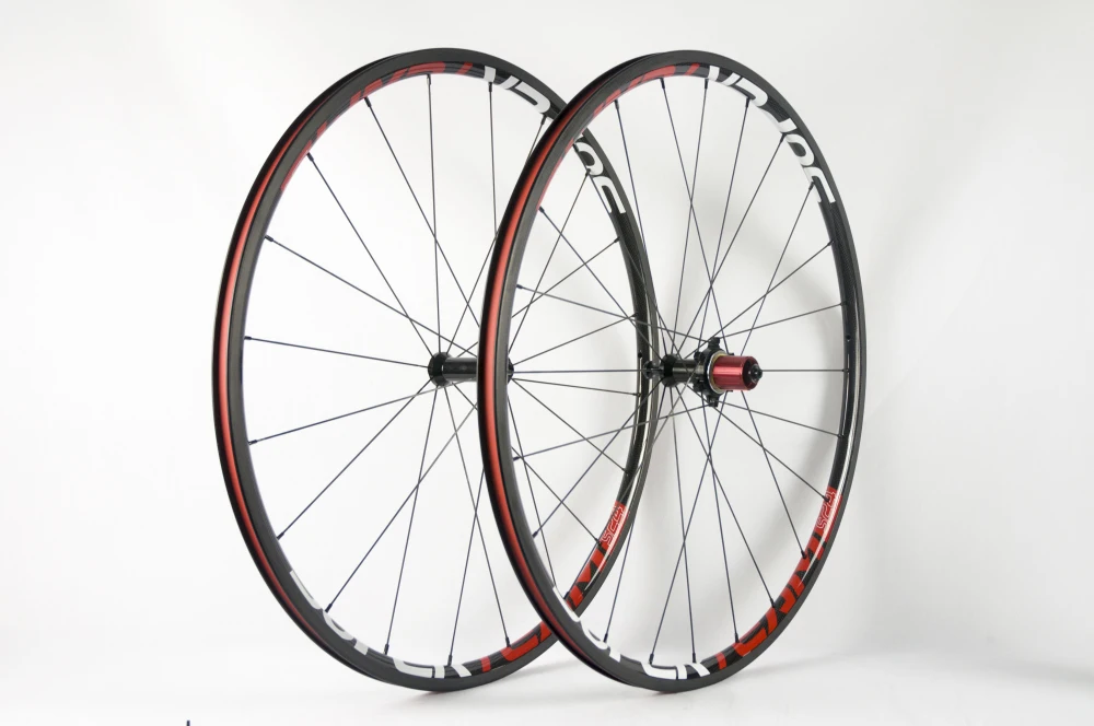 Flash Deal Superteam 24mm Clincher Wheelset 700c Carbon Wheelset Glossy Finish 1