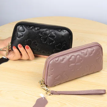 

051918 new hot women leather hand bag female day clutch bag lady purse