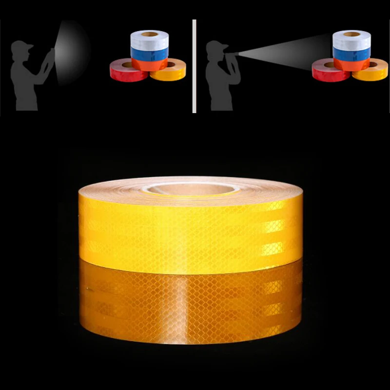 PET Reflective Tape Bicycle Stickers Safety Mark Warning Conspicuity Tapes Film Sticker Car Truck Motorcycle Cycling Stickers PET Reflective Tape Bicycle Stickers Safety Mark Warning Conspicuity Tapes Film Sticker Car Truck Motorcycle Cycling Stickers