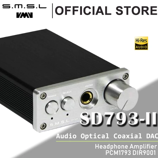 SMSL SD-793 II Audio Optical Coaxial DAC PCM1793 DIR9001 DAC Digital Audio Decoder 24BIT 96KHZ Built-in Headphone Amplifier