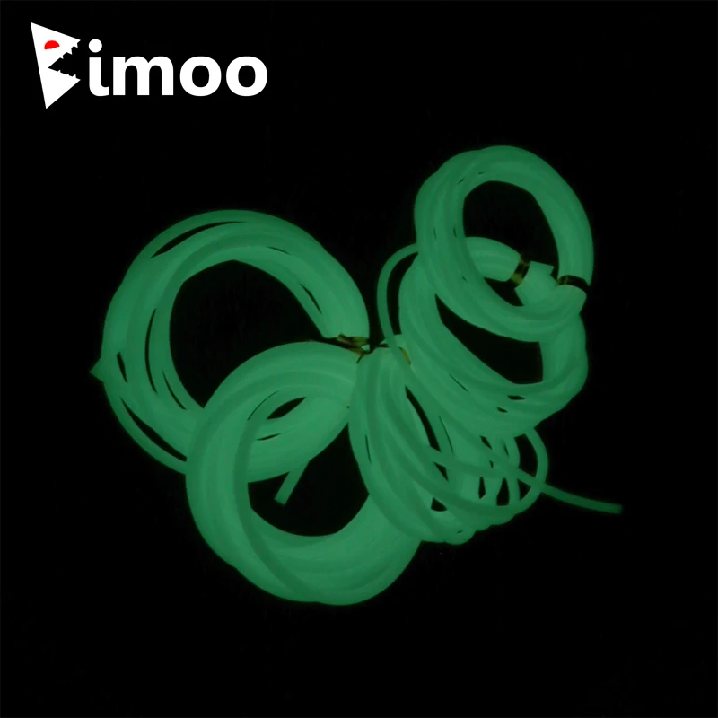 Bimoo 2m/bag Soft Luminous Silicone Tube High Brightness Long & Lumo Period Glow Rubber Tube Sea Fishing Sabiki Rig Accessory