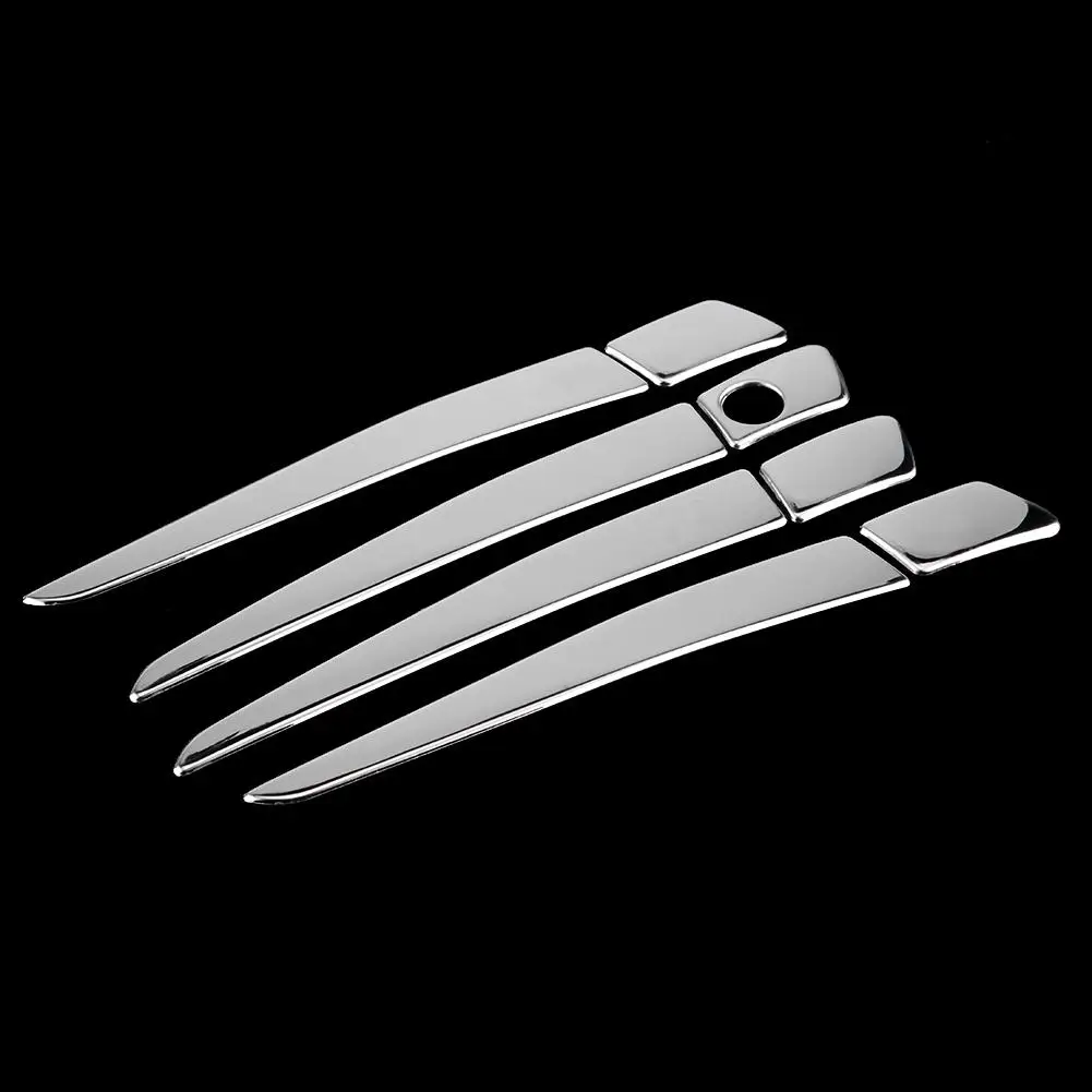 8 шт. стальные полированные Серебристые хромированные автомобильные дверные ручки, декоративные накладки, защита для Lexus GS IS ES CT RX 2009-2013, автомобильный Стайлинг