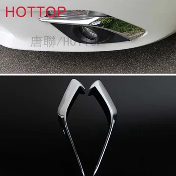 

For MAZDA 3 Axela 2014 2015 Sedan ABS Chrome Front Fog Light Eyebrow Eyelid Fog Light Lamp Cover Trim Car Accessories 2pcs/set