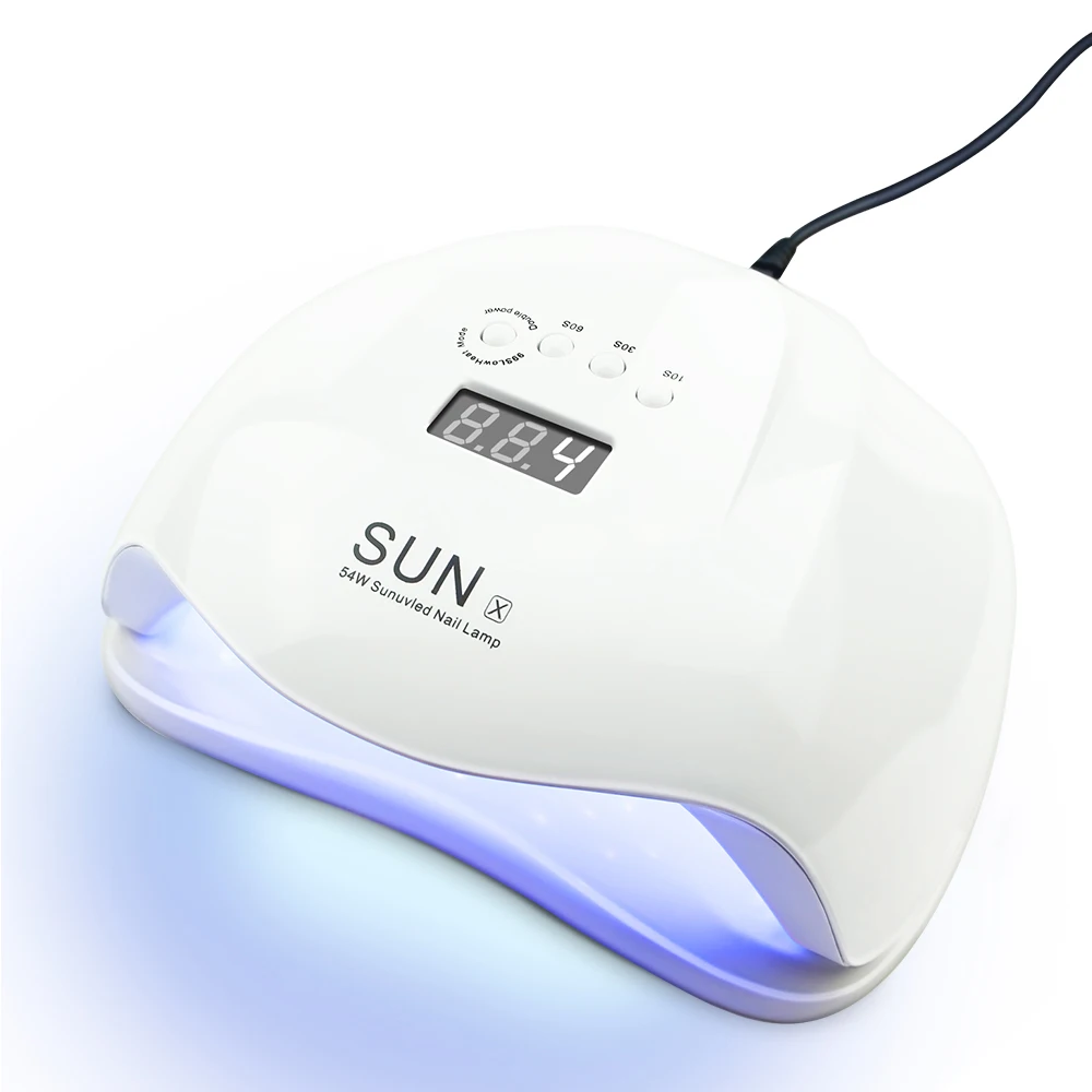 

New SUNX 54/48/40/36W UV Led Lamp Nail Dryer For All Types Gel UV Lamp for Nail Machine Curing 10/30/60s Timer Infrared sensor
