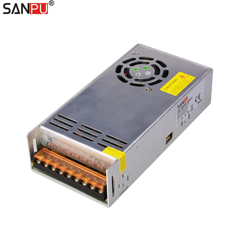 Transformador de Comutação Sanpu Smps v Comutação 25a Ac-dc 220 Volts Led Driver 24vdc Uso Universal Ip20 600 w 24