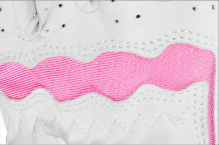 Для женщин Гольф перчатка поставляет розовые женские модели Пояса из натуральной кожи Удобная ручка руку дышащий