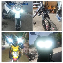 Motorbike Mopeds Spotlight Accessories Moto DRL Car Work Fog Spot Head Lights 9-85V