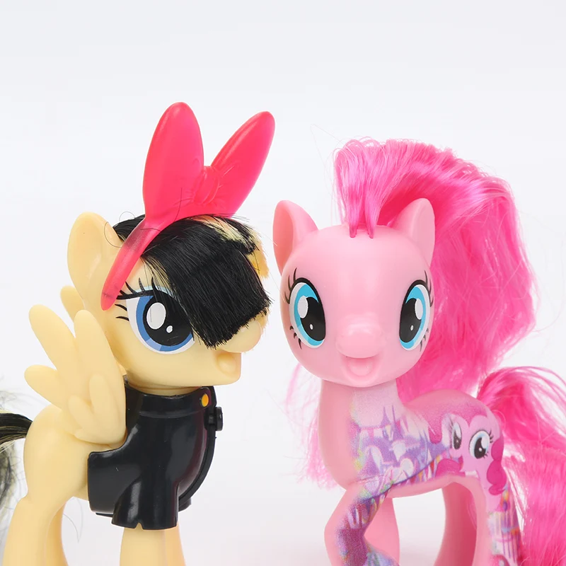 8 см игрушки My Little Pony Friendship is Magic Пинки Пай Радуга Дэш Флаттершай Songbird Serenade ПВХ фигурка модель