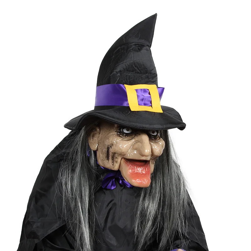 Стоящая Голосовое управление призрак страшная ведьма домработница электрические игрушки куклы реквизит ужас Хэллоуин украшение для бара дом с привидениями