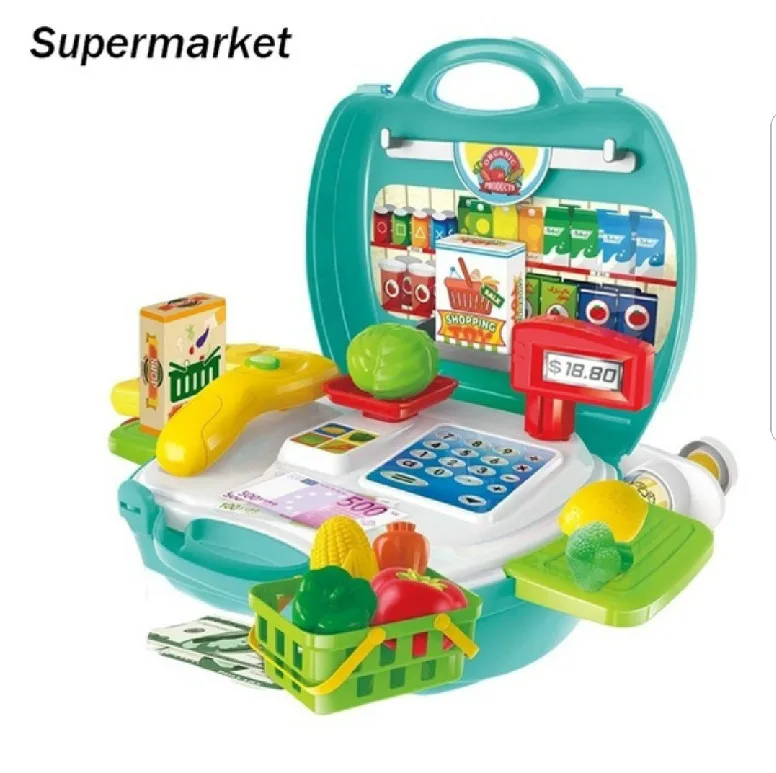 Дети DIY игровой дом игрушка ролевые игры набор детские подарки - Цвет: Supermarket