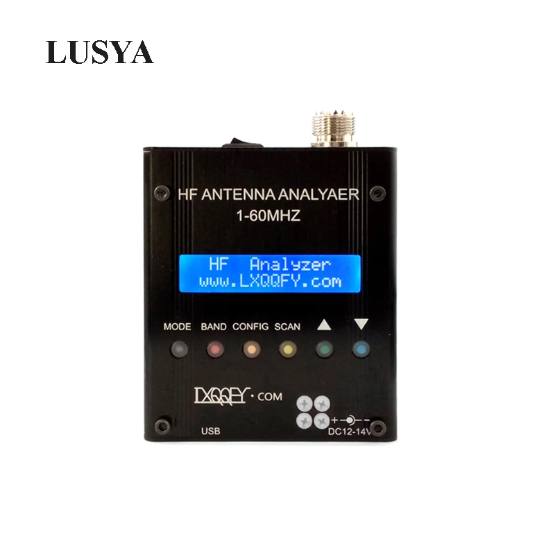 

Lusya HF 1-60MHZ MR300 QRP SARK100 Bluetooth Shortwave Antenna Analyzer with battery 12V-18V