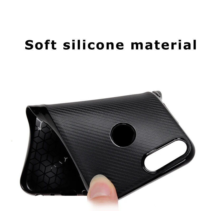 carbon fiber silicone case huawei honor 9 lite (9)