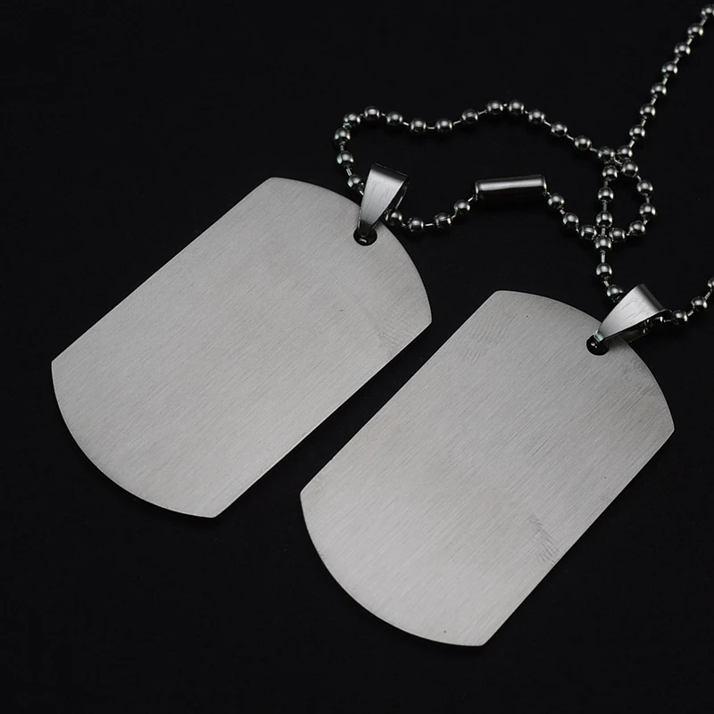 Personalized Engraving A Set of Two Pieces Men's Military Army