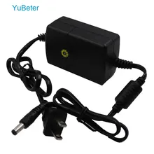 YuBeter 5,5x2,1 мм адаптер для камеры видеонаблюдения AC 100-240 В к DC 12 В 2A Питание AC/Адаптеры постоянного тока зарядное устройство питание США Plug адаптер