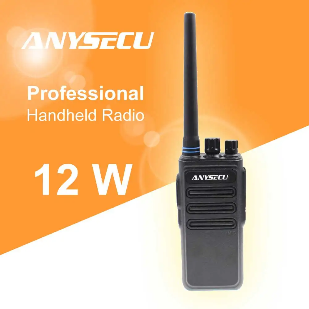 12 Вт Высокая мощность дальняя рация ANYSECU AC-628 UHF 400-470MHz Беспроводная Интерком аналоговая 16CH скремблер двухстороннее радио