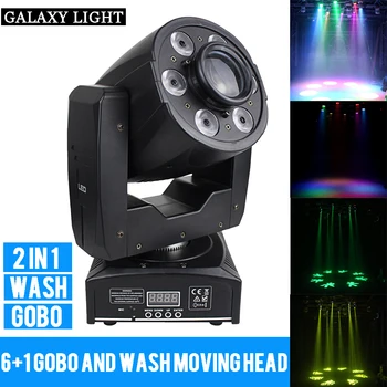 

Free Shipping 1x75w Spot Moving Head Led Light 6x12w 4 In 1 Led Wash Moving Head Lighting for DJ wedding event performance light