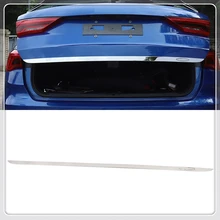 Для Audi Q3 автомобильный Стайлинг Задняя Крышка багажника декоративная крышка отделка из нержавеющей стали авто аксессуары