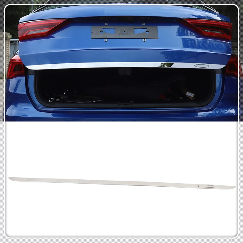 

For Audi Q3 2019 2020 Car Styling Rear Trunk Tailgate Molding Strip Cover Trim Stainless Steel Auto Accessories