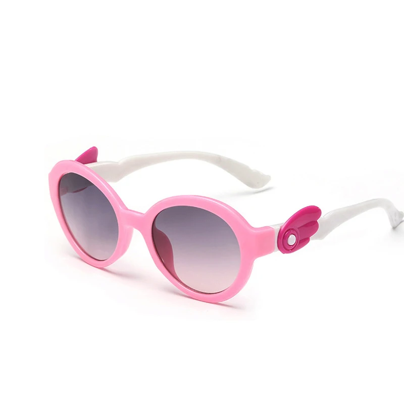 2017 Fashion Brand Oval Goggles Baby Children TR90 Frame Sunglasses