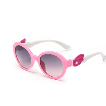 

2017 Fashion Brand Oval Goggles Baby Children TR90 Frame Sunglasses UV400 Boy Girls Cute Cool Eyewear Sun Glasses 8 Colors