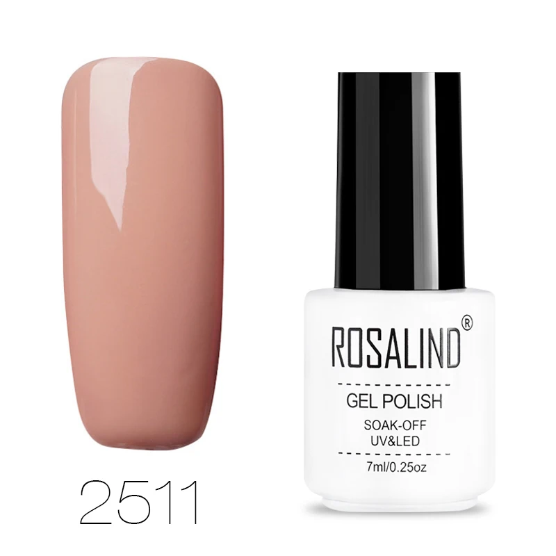 ROSALIND Гель-лак для ногтей маникюрный набор для наращивания ногтей стойкий лак УФ светодиодный гибридный дизайн гель лак для ногтей - Цвет: RC2511
