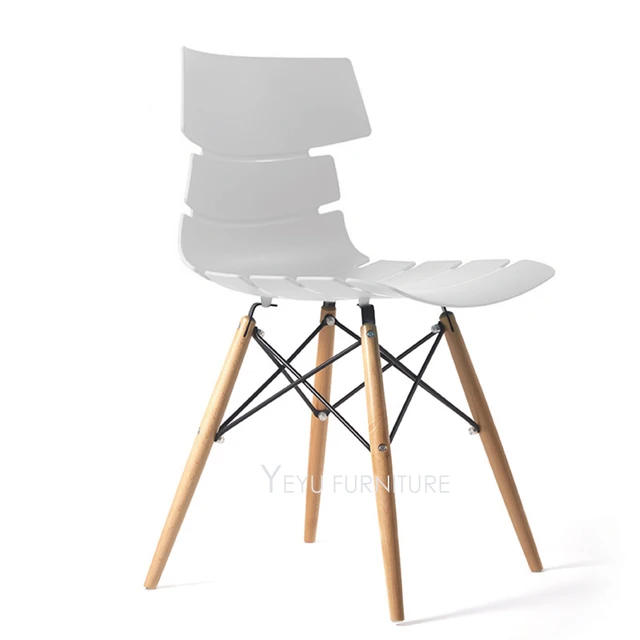 Moderno Design In Plastica e legno Massello Sedia, colorful legno ... Moderno Design In Plastica e legno Massello Sedia, colorful legno ...