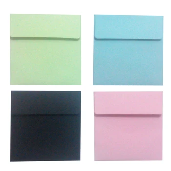 

New Stationery 10pcs/lot candy color Cute square Solid Mini Envelope Gift 560
