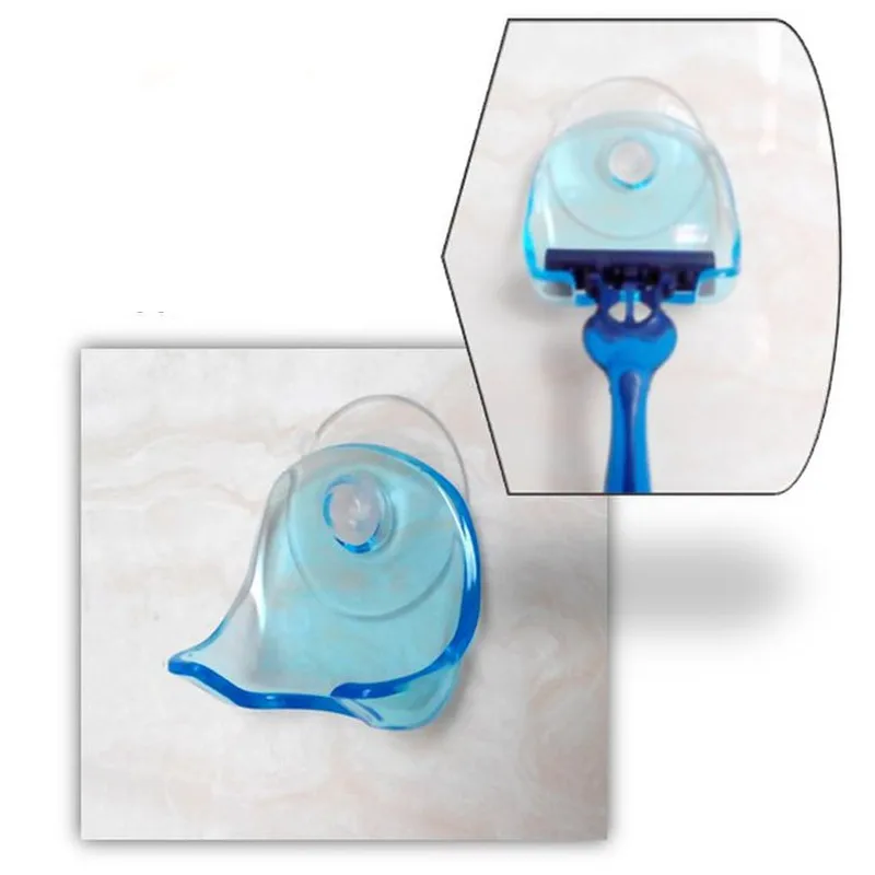 Простая настенная стойка для бритвы на присоске держатель хранения вешалка