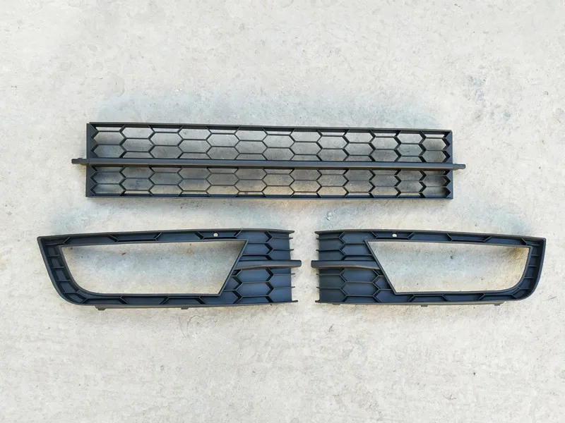 Оригинальная передняя решетка Вокруг отделки гоночных грилей отделка передней противотуманной фары крышка для Skoda Octavia стайлинга автомобилей