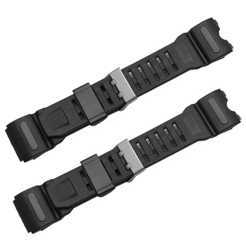 

waterproof silicone watch band black replacement rubber strap for casio GWG-1000GB bracelet watch mens wristband sport strap