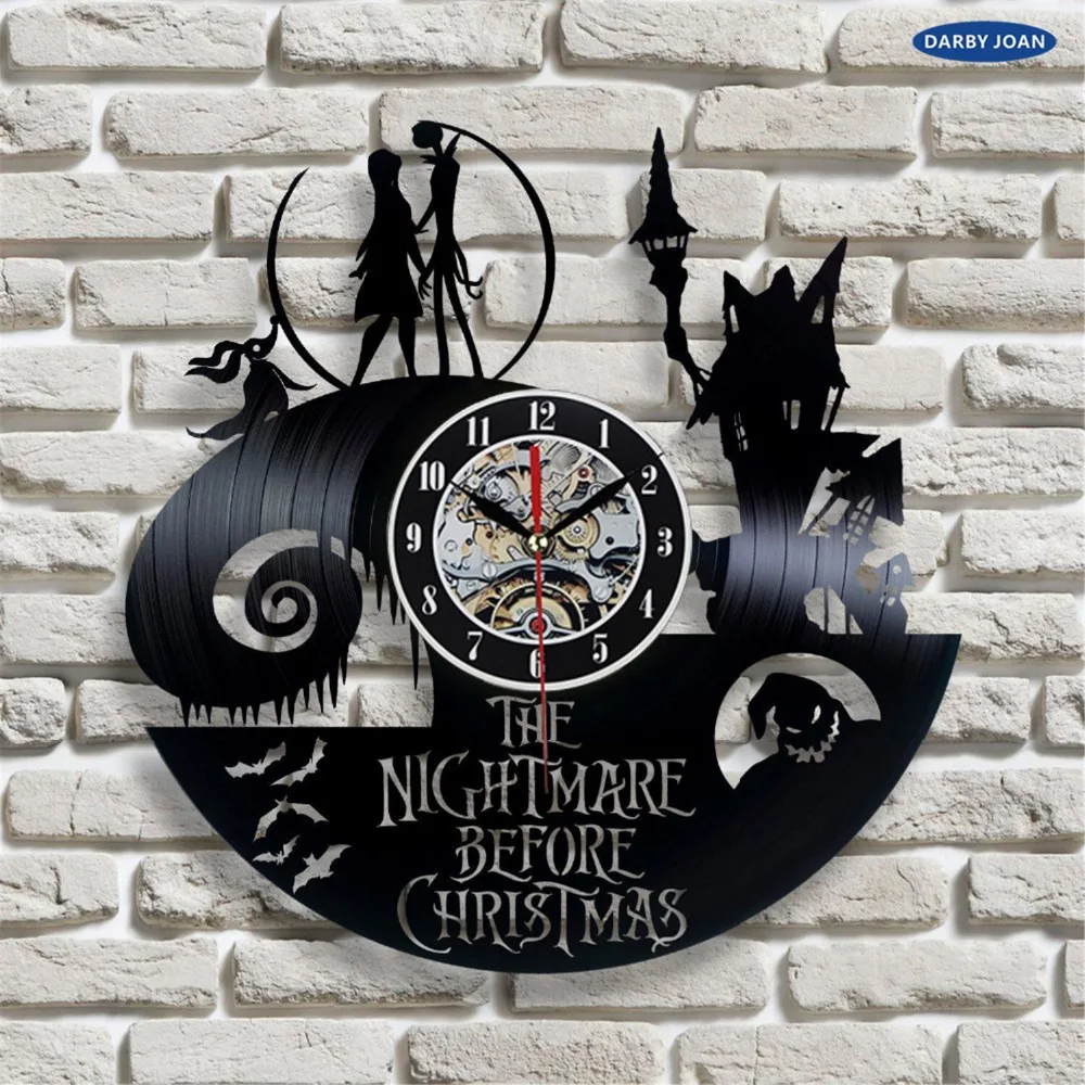 The Nightmare Before Christmas Love Story Wall Clock