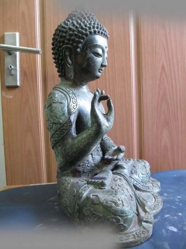 

Tibetan Buddhism copper Bronze Dragon Amitabha Sakyamuni Tathagata Rulai Buddha
