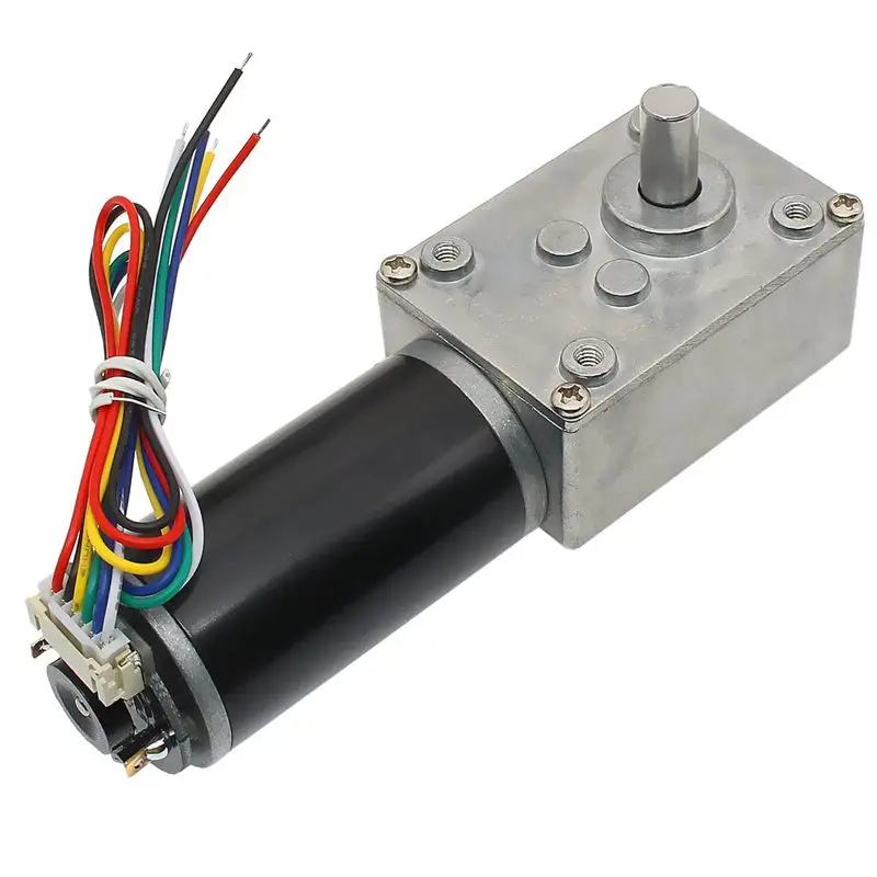 

CHW-GW4058-3162 DC 24V Gear Motor 28/74/222rpm Worm Reduction Gear Encoder Motor for Robots and Automation Equipment