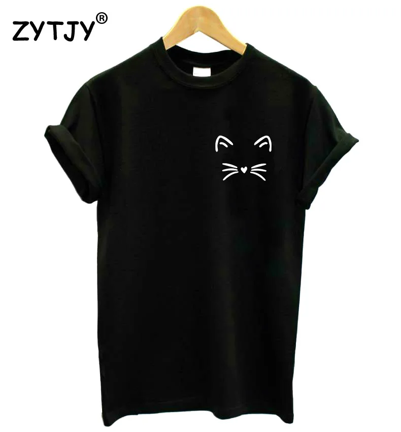 

cat pocket Print Women tshirt Cotton Casual Funny t shirt For Lady Girl Top Tee Hipster Tumblr Drop Ship Y-25