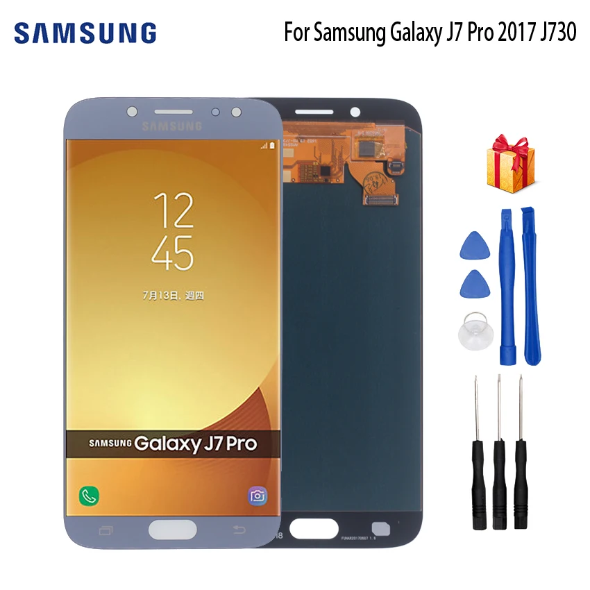 

AMOLED For Samsung Galaxy J7 Pro 2017 LCD Display Touch Screen Digitizer J730 J730F Display Screen LCD Phone Parts J7 2017 LCD