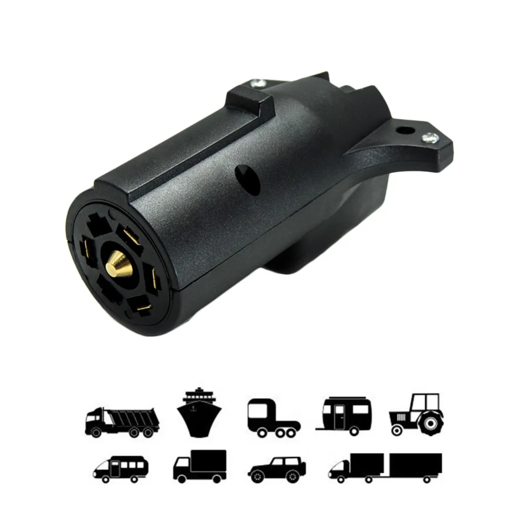 RV Heavy Duty 7to 4 Pin Plug Trailer Caravan Electric Adapter Towbar