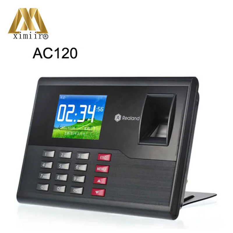 2,8 дюймов TFT экран 32 бит процессор A-C120 отпечатков пальцев времени посещаемости пароль отпечатка пальца ID карты контрольные часы, засекают время присутствия рекордер