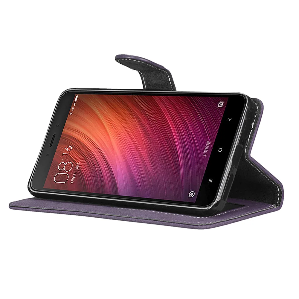 Чехол Voor Xiaomi Redmi Note 4 с откидной магнитной подставкой из искусственной кожи чехол