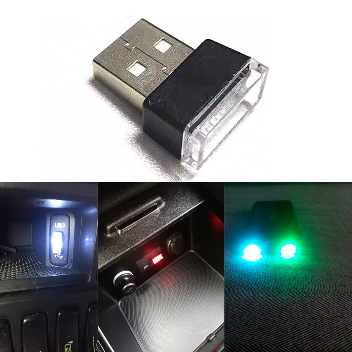 

Mini Universal PC Car USB LED Atmosphere Lights Decorative Lamp Emergency Lighting Portable Plug and Play Auto Products