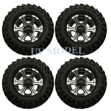 Осевой SCX10 D90 1.9 дюйма Beadlock Колёса+ 108 мм резиновых шин для 1:10 Весы CC01 RC Рок Гусеничный грузовик восхождение внедорожных автомобилей#5