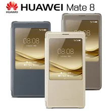 HUAWEI MATE 8 Case Original Official Smart View Full Window Flip PU Leather Cover Funda font